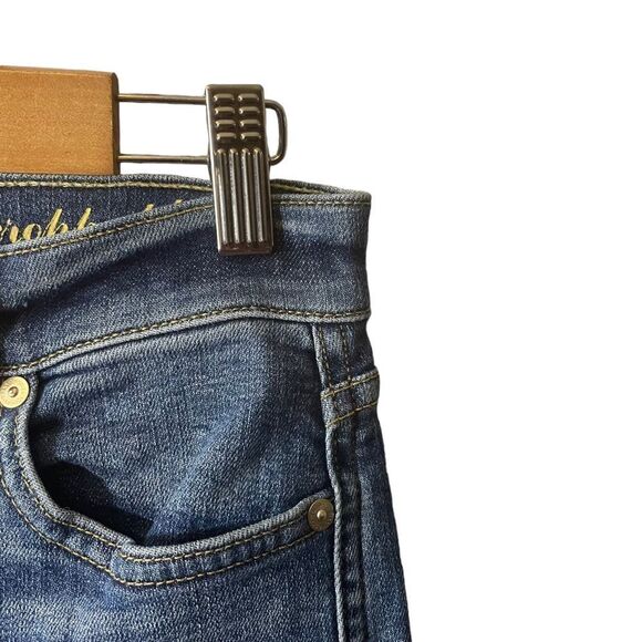 7 For All Mankind Cropped Boot Cut Fringe Ankle Jeans Size 25 - Picture 2 of 8